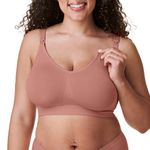 Bravado Designs Women’s Body Silk Seamless Maternity & Nursing Bra | Maternity & Nursing Bra | B-J Cups | Seamless | Wireless | Padded | Full-Coverage | Small | Roseclay