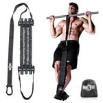 INNSTAR Pull up Assist Band System Adjustable Anti Snap Chin Up Assistance Elastic Resistance Band “Patent Pending”(Black)