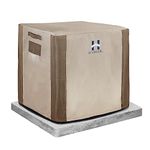 HAMLER Air Conditioner Covers for Outside Units, Outside Square Fits Up to 40 x 40 x 48 inches, Waterproof, Dust-Proof and Windproof Durable Central AC Covers