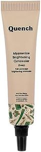 Quench Brightening Natural Cream Concealer With Rice Water & Aloe Vera | Conceals Dark Circles & Brightens Under Eyes | Made in Korea (Deep), 10ml