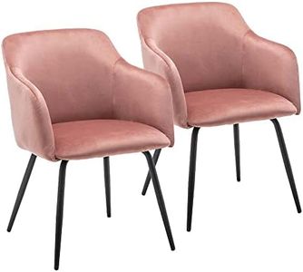 Marchio Amazon - Movian Brado - Set di 2 sedie da soggiorno, rosa