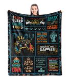 Punofell Gamer Gifts - Best Gaming Gifts for Men - Game Room Decor Gift for Boys/Men - Gifts for Gamers - Video Game Lover Gifts - Gifts for Gaming Blanket 50" x 60"