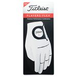 TITLEIST Players Flex Glove Men's, White, M/L