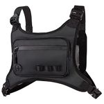 KINGSLONG Chest Bag Lightweight Chest Pack, Water Resistant Running Pack