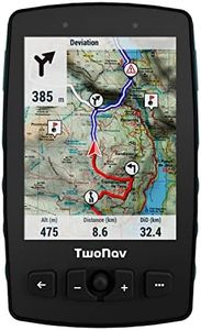 TwoNav Aventura 2 Plus, handheld GPS with 3.7-inch wide screen, buttons and joystick for mountaineering, mountaineering, trekking or hiking with maps included. Colour Turquoise Blue