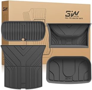 3W Floor Mats with Mental Pedal and Cargo Liner Fit for 2024 2025 Tesla Model 3 Highland, Full Set Rear Trunk Cargo Liner Mat Accessories Custom Fit Black