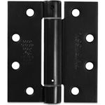 Embassy Commercial Door Spring Hinges, Standard Weight Butt Hinge, Note Size 4.5 x 4 for Canada, Concealed Bearing, Black (US19) Finish, 2 Pack