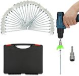 30 Pack 8" Heavy Duty Tent Stakes Screws- Glow in The Dark Metal Tent Stakes-Drill in Style Ground Anchor Screw in Pegs for Camping Patio Garden Awning Canopy Grassland, Comes with Hexagon Head Drive