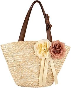 Jeesblsy Sac de Plage D'été en Paille Pour Femme Bandoulière Boho Woven Sac À Main pour Vacances Voyage Shopping