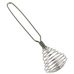 1 Pcs 8 Inch Stainless Steel Spring Whisk Mini French Spring Coil Whisks Egg Whisk Wire Whip Cream Beater Kitchen Utensils for Stirring, Baking and Cooking (Silver)