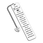 Friendship Gifts for Women Men Friends Bookmark Gifts for Best Friend BFF Bestie Birthday Graduation Gifts for Women Female Friend Gift Ideas Christmas Friends Sentimental Gifts Coworker Leaving Gift