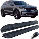 2PCS Aluminum Fixed Running Boards 