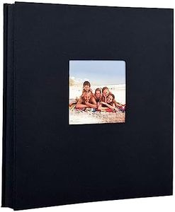 Linen Hardcover Photo Album 4x6 600 Photos Large Capacity for Family Wedding Anniversary Baby Vacation,Black,600 Pockets