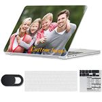 Se7enline Custom Personalized Photo & Name Case Compatible with MacBook Pro 13 inch Case A1278 with CD-ROM(2010/2011/2012 realeased)& TPU Keyboard Skin &Webcam Cover &Shortcut Sticker,DIY Design