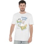 Cotton Soul Disney Donald Duck Mickey Mouse & Friends Donald Duck Chilling Unisex T Shirt, White, X-Large