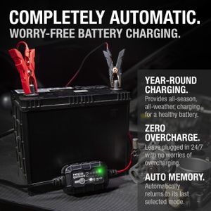 NOCO GENIUS2 2A Smart Battery Charger – 6V/12V Portable Maintainer