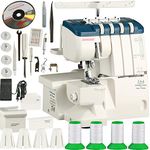 Serger: Janome FA4 Free-Arm Heavy-Duty Serger/Overlock, with Easy Self Threading Lower Looper, Differential Feed, 2 needle, 2/3/4 Thread Overlock Stitching