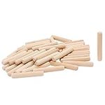 100 Pack 1/4" Wood Dowel Pins Strai
