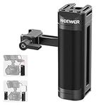 NEEWER Lightweight NATO Side Handle Handgrip Aluminum with Universal NATO Clamp Up & Down Adjustable, 1/4" Threads, Cold Shoe, Camera Cage Handle Compatible with SmallRig NEEWER Cage Rig, CA023H