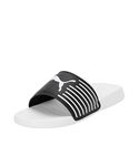 Puma unisex-adult Geo White-Black Slide Sandal - 8 UK (39453804)