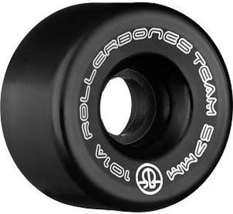 RollerBones Logo Wheel 8pk 101a (Black, 57mm)