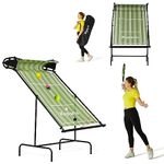 Ksports Tennis Rebounder Net Green Regular - Rebound Wall for Racket Sports - for Pickleball Padel Squash Racquetball Table Tennis -Portable Backboard for Indoor & Outdoor Training with Carry Bag