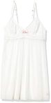 Josie by Natori womensA98139Mesh Chemise Chemises - White - X-Small