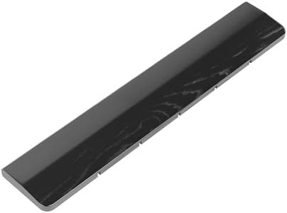 Faluber Wooden Wrist Rest Black Lacquered, 17.3-inch Length and 20mm Thickness for Fullsize Keyboard, Ergonomic Palm Rest for Mechanical Keyboard, Stain Resistant (Fullsize-440mm, Black Lacquered)