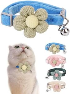 Breakaway Cat Collar with Bells - Adjustable Kitten Collar, Cute Cat Collar (Blue)