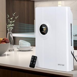 Spector 2L Portable Dehumidifier Air Purifier Dual-core 90W Efficient Dryer White