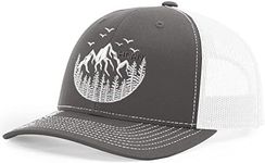 HORN GEAR Trucker Hat - Mountain Hat Edition (Charcoal/White)