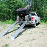 Metaltech Aluminum Loading Ramps with 2400 lbs Load Capacity 8ft X 10''