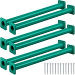 Set of 6 Monkey Bars Ladder Rungs Playground Sets for Backyards Steel Swing Set Accessories Playground Equipment Outdoor Climbing Kits for Children Outdoor Indoor Playroom Supplies (Green, 15-1/8 in)