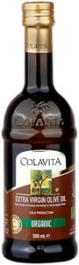 Colavita Organic Extra Virgin Olive Oil (500 ml) | Imported from Italy | Ideal for Cooking, Dips, and Marinades | Cold Pressed Oil from Italian-grown Olives | Timeless Bottle Pack