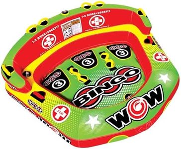 Wow Sports Bingo Cockpit Towable Tube - 1-3 Person - 510 lb Capacity - for Boating - Youth & Adults