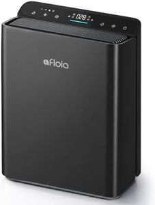 Afloia Air Purifiers for Bedroom Home Large Room Up to 1280Ft², 3-Stage Efficient Filter with Laser Air Quality Sensor for Pets Hair Dander Pollen Allergies Dust Mold Odor Smoke, Black