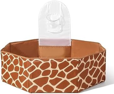 TRENDPLAY Big Ball Pit for Toddlers Adventure Awaits with This Large & Portable Design- Safe for Dogs Too, Octagonal Ball Pit, Giraffe