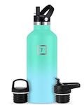 IRON °FLASK Sports Water Bottle - 32 oz, 3 Lids (Straw Lid) - Leak Proof, Durable Double Walled Stainless Steel - Gym Bottles for Men, Women & Kids - Insulated Thermos, Hot & Cold Hiking Canteen