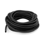 COPPE-RICO™ -Flexible 16 MM Electric Wire Cover PVC Conduit Corrugated Tube Pipe (Black) Length in Meter - (25) (16MM)