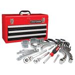 Craftsman Mechanics Tool Set 1/4 in and 3/8 in Drive, Ratchets, Sockets, Wrenches, Hex Keys, and Drive Tools, 224 Piece (CMMT45308)