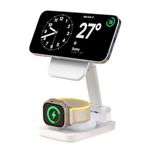 UNIGEN AUDIO MAGTEC 310 23 Magnetic Wireless Charger for iPhone 16/15/14/13/12 Series Apple Watch 2/3/4/5/6 SE 7 AirPods 2,3, Pro & Other Qi Devices-White