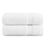 Bath Sheets Bathroom Towel Set- 2 Pack 100% Cotton Extra Large Bath Towels, Oversized Bath Towels, Luxury Bath Towels Large Bathroom Set, Shower Towels Bath Towel Sets for Bathroom, 35x66 - White