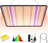 SEAMETAL LED Grow Lights for Indoor Plants Full Spectrum 300W 500 LEDs Plant Growing Lamps for Greenhouse Seeding Veg Flower Hydroponic