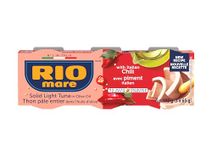 Rio Mare - Solid Light Tuna in Olive Oil with Italian Chili, Canned Tuna, High in Protein, 3 x 65g Cans (195g Canned Tuna)