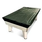 Funky Chalk 7ft UK Pool Table Cover with Fitted Elasticated Corners Made From Lightweight Nylon (Dark Green)