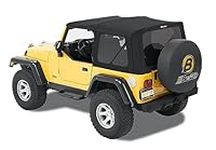 Bestop® 54720-35 Black Diamond Supertop™ NX Complete Replacement Soft Top with Tinted Windows- No Doors Included- 1997-2006 Jeep Wrangler (Except Unlimited) Large