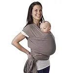 Boba Baby Wrap Carrier Newborn to Toddler - Stretchy Baby Wraps Carrier - Baby Sling - Hands-Free Baby Carrier Wrap - Baby Carrier Sling -Baby Carrier Newborn to Toddler 7-35 lbs (Grey)
