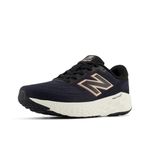 New Balance Women's Fresh Foam X EVOZ V4 Running Shoe, Phantom/Black/Silver Metallic, 8 M