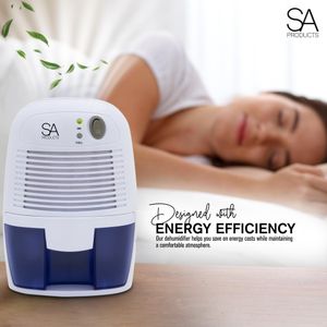 SA Products Dehumidifier, 500ml – Compact White Moisture Absorber