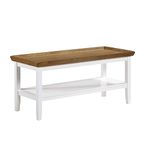 Convenience Concepts Ledgewood Coffee Table, Driftwood/White